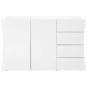 Kimbolton 124 Cm Wide 4 Drawer Sideboard White