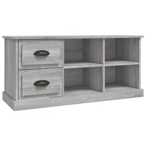 Berkfield TV Cabinet Grey Sonoma 102x35.5x47.5 cm Engineered Wood