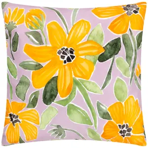 Wylder Nature Flowers Retro Feel Polyester Filled Outdoor Cushion