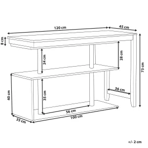 Adjustable Desk White CHANDLER