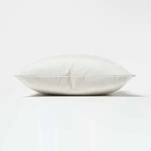 Homescapes Cream Velvet Cushion, 45 x 45 cm