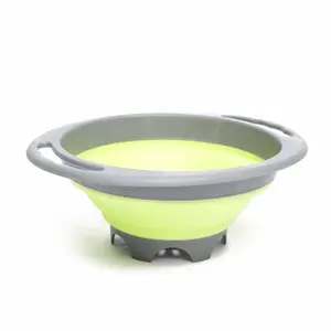 Hi-Gear Folding Colander (lime green), Camping Accessories, Camping Equipments