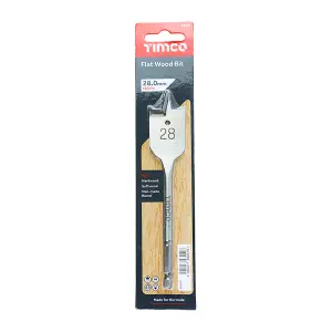 Timco - Flat Wood Bit (Size 28.0 x 152 - 1 Each)