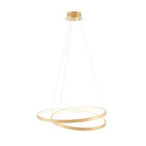 Anson Lighting Melody Gold Leaf Integrated LED Ceiling Pendant