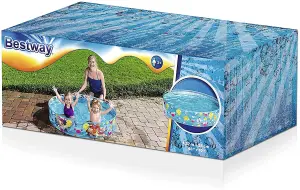 Bestway Kids Paddling Pool Rigid Multicolour Star Fish Swimming Pool for Garden Play Fun