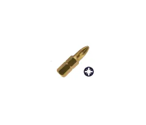 UK Drills 2 x 25mm Screwdriver Insert Bits Titanium Coated PZ x 10pcs