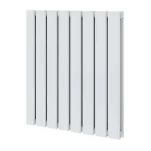 Porter White Double Horizontal Flat Panel Radiator - 600x544mm