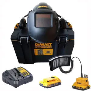 Dewalt 18v Powered Air Purifying Respirator & Welding Lens P3 Filter x2 2ah Kit