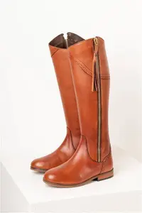 Rydale Ladies Tan Leather Riding Boots - Rievaulx - Tan 3 Slim Fit