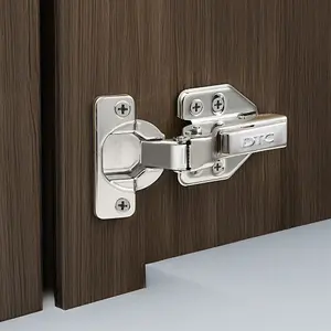 2Pcs Soft Close 110 Degree Half Overlay Cabinet Hinges for Quiet Door Operation with Accessory Kit