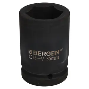 36mm Metric 1" Drive Deep Impact Socket 6 Sided Single Hex Thick Walled