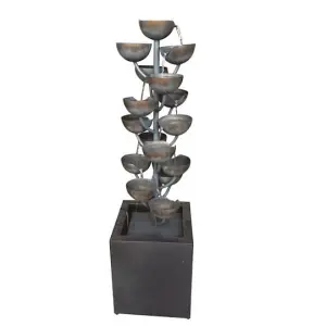 Aqua Creations Modena Zinc Metal Mains Plugin Powered Water Feature