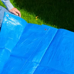 Waterproof tarpaulin for builders,camping,ground sheet,cover up sheeting MASSIVE 5mx6m