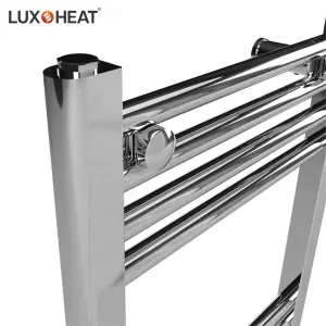 Towel Radiator Rail 1200 x 500 for Central Heating with Chrome Finish