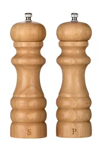 Maison by Premier Natural Origins 15.2cm Rubberwood Salt And Pepper Mill Set