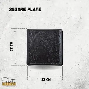 Wilmax Slatestone 21.5cm Square Square 21.5 X 21.5cm Plate (Set of 6)