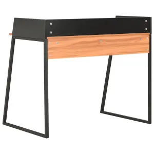 Berkfield Desk Black and Brown 90x60x88 cm