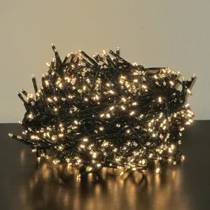 LED Twinkle Indoor / Outdoor String Lights Warm White