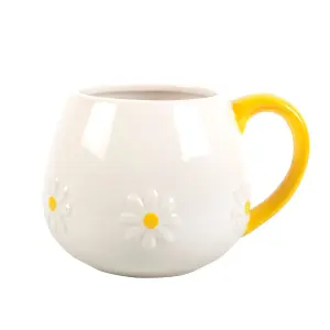 Something Different Spring Time Daisy Mug White/Yellow (One Size)