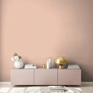 Galerie Fusion Pink Linen Effect Textured Wallpaper