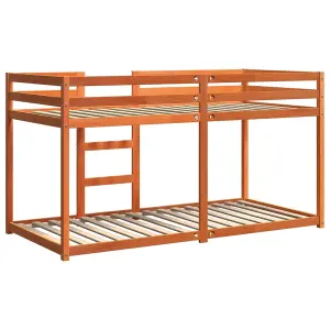 Berkfield Bunk Bed without Mattress Wax Brown 80x200 cm Solid Wood Pine