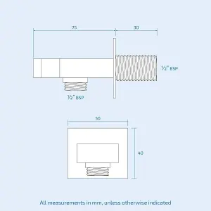 Nes Home Temel Thermostatic Concealed Shower Mixer Bathroom Square Slim Chrome Head Set