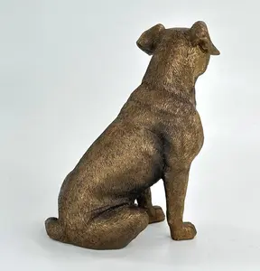 Jack Russell figurine from the Leonardo Reflections Bronzed range, gift boxed.