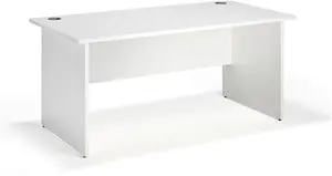 White Panel End Office Desk | w1000mm X d600mm X h720mm White