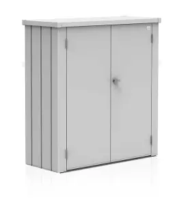 Biohort High Quality 4ft x 2ft Romeo Garden Patio Locker - Metallic Silver