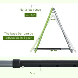 HOMCOM Angle Adjustable Rebounder Net Goal Training Set Football, Baseball