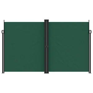 Berkfield Retractable Side Awning Dark Green 200x1000 cm