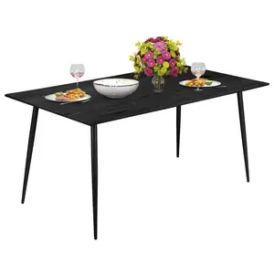 Armendariz Dining Table Black / H76 x L120 x W80cm