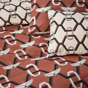 furn. Avalon Geometric Reversible Duvet Cover Set