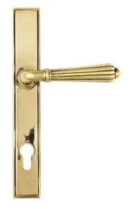 From The Anvil Aged Brass Hinton Slimline Lever Espag. Lock Set