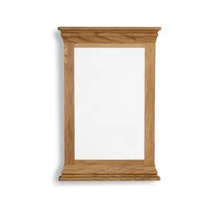 Hulbury Rustic Solid Oak Large Mirror