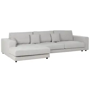 Corner Sofa LOFOTEN Light Grey Fabric Right Hand