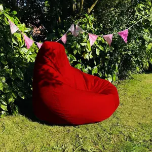 rucomfy Outdoor Water Resistant Extra Large Classic Beanbag - Red