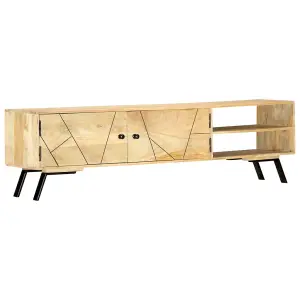 Berkfield TV Cabinet 140x30x40 cm Solid Mango Wood