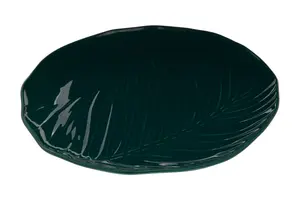 Maison by Premier Bali Dark Green Dinner Plate