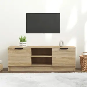 vidaXL TV Cabinet Sonoma Oak 102x35x36.5 cm Engineered Wood