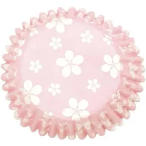 Culpitt Blossom Muffin and Cupcake Cases (Pack of 54) Pink/White (One Size)