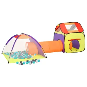 Berkfield Children Play Tent with 250 Balls Multicolour 338x123x111 cm