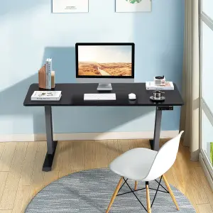 Costway Electric Standing Desk Stand-up Ergonomic Computer Workstation w/ Smart Controller