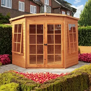 Hampton 8 x 8 Ft Shiplap Corner Summer House No