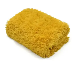 Teddy Fur Throw Blanket With Reversible Plain Sherpa Teddy Fleece Luxury Fluffy Fur Throw Blanket