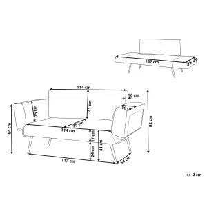 Sofa Bed SAARELA Emerald Green