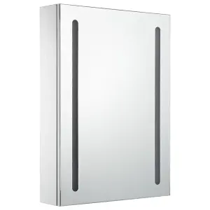 Berkfield LED Bathroom Mirror Cabinet 50x13x70 cm