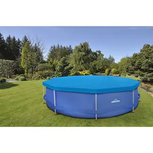 12ft Steel Frame Above Ground Swimming Pool with Pump and Accessories for Kids