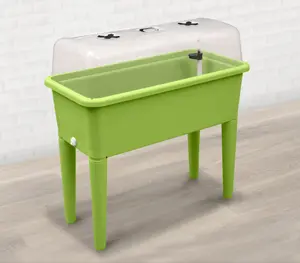 Garden Store Direct Raised Bed Grow Table XXL with Grow Lid & Self Watering System Lime Green