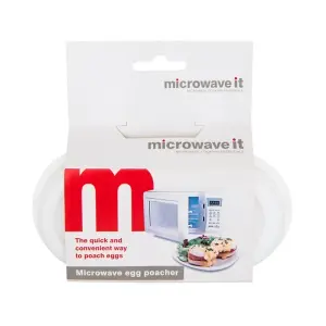 Microwave It Egg Poacher White (One Size)